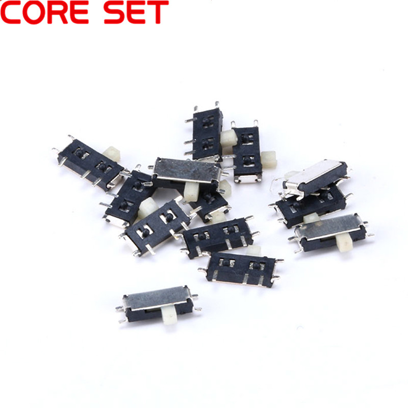 50Pcs/lot Mini 7-Pin On/Off 1P2T SPDT MSK-12C02 SMD Toggle Slide Switch For MP3 MP4 DC 12V 0.1A