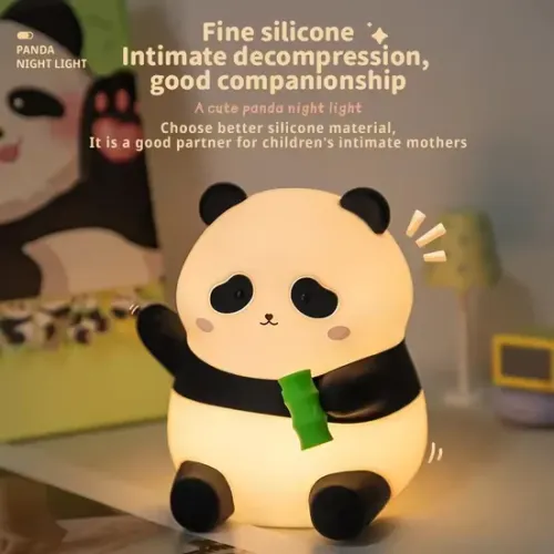 Panda Night Light: силиконовый сон помощь с таймером