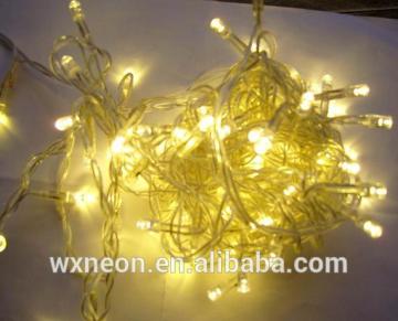 holiday time string light Yellow 10M 100-LED Bulb Christmas Fairy Party String Lights Waterproof