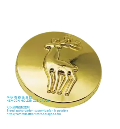Deer round button versatile clothing style