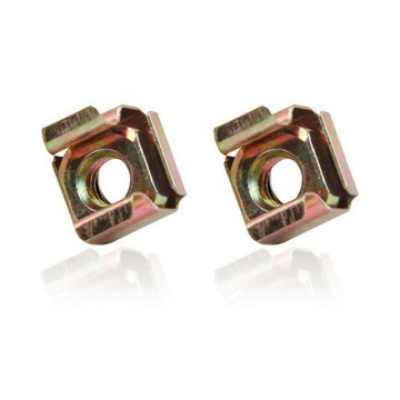 High-Quality Zinc Cage Nut with Elastic Metal Clip for Cabinets (M5-M6)