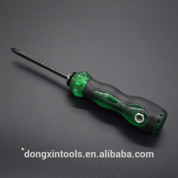 two-way screwdriver with the PVC handle material