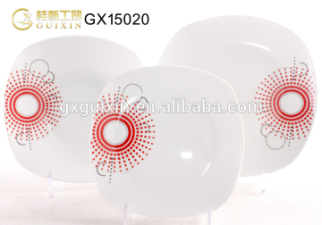 GUIXIN 12-piece Ceramic Tea set with cup and saucer, Service for 6, Sun Red