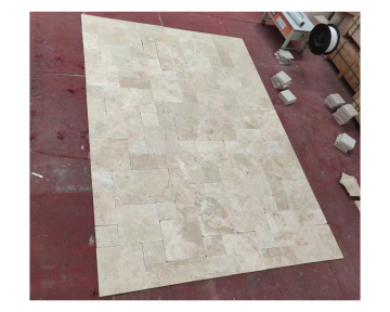 High-Quality Natural Stone French Pattern Custom Turkish Travertine Tiles