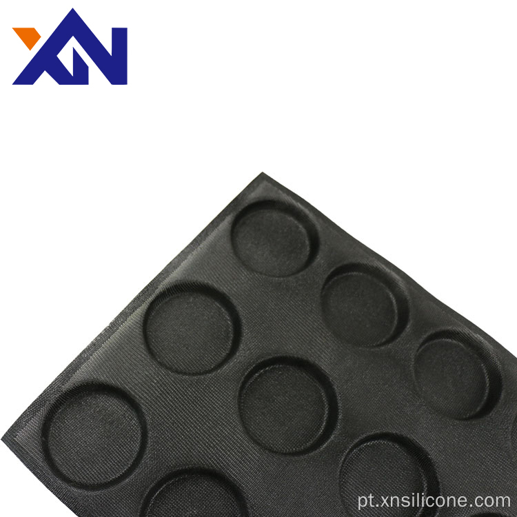 Bakamento de panela antiaderente de moldes de bolo de pão perfurado de silício