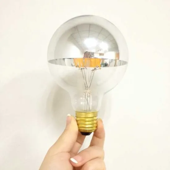 half-chrome silver mirror G80 led lighting