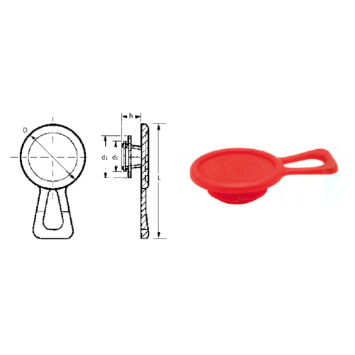 Ezeplugs Red LDPE easy plugs plastic parts