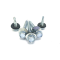 Hex head steel&rubber washer self drilling screw