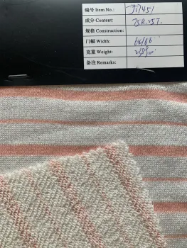 Thick White Stripes 75R/25T Width 64/66 Fabric