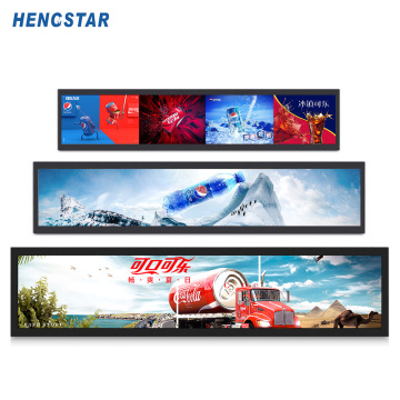 Ultra Wide Stretched Bar LCD Reklamar Display