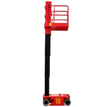 Single Mast Aluminum Vertical Lift Mobile Telescopic Lift Platform