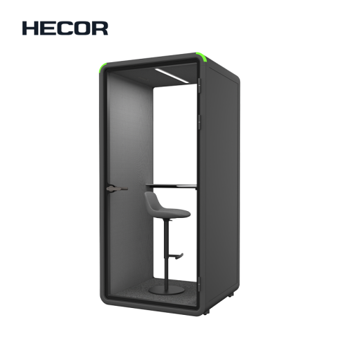 Pod de oficina en casa con iluminación ajustable