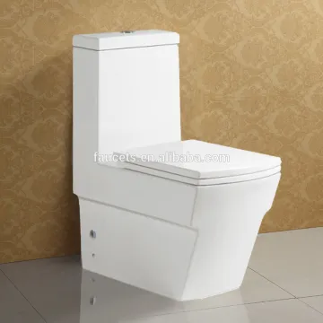 White Glazed Floor Standing Ceramic One Piece Toilet