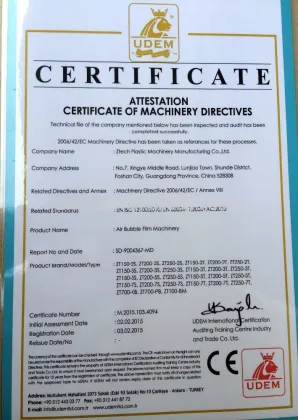 Ztech Brand Air Bubble Film Plastic Making Machine