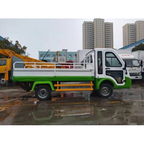 Electric four-wheel 8-barrel garbage pickup truck