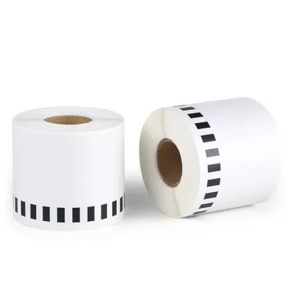 Compatible brother thermal adhesive barcode label roll