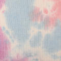 Rib Spandex tricot Tie Dye Ecovero Tissu