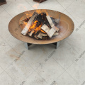 Cor-Ten Steel Square Fire Pit Propane