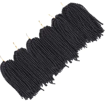 12 inch Crochet Braid Synthetic Curly Hair Spring Twist Crochet Braids Hair Spring Twist Hair