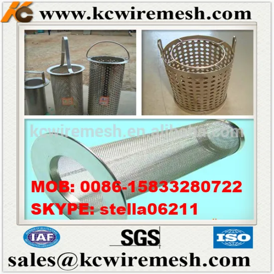 Manufacture !!!!!!!!! KangChen stainless steel perforated oil strainers