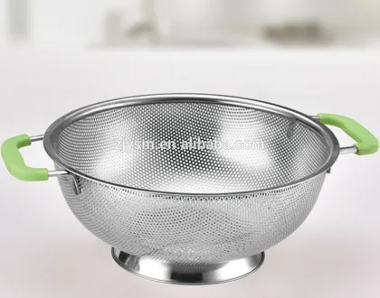 18/8 stainless steel silicone pasta colander
