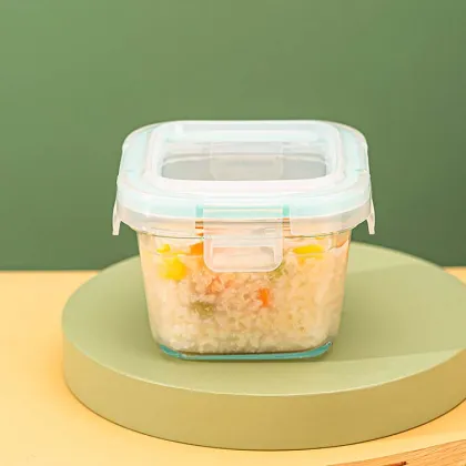Best Selling BPA-Free Baby Food Supplement Bowl: Airtight, Round Storage Box for Kids' Food Prep with Lids