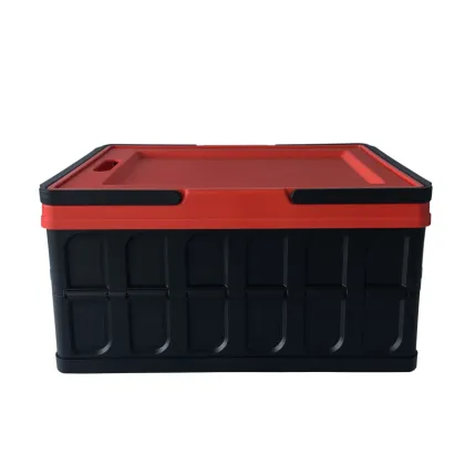 Top Home Storage Basket Collapsible Plastic Supermarket Shopping Basket