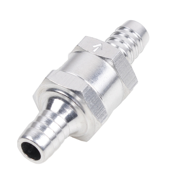 6mm-12mm Non-Return Check Valve for Fuel/Oil/Petrol/Diesel Lines (Aluminium)
