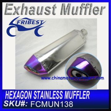 Hexagon Stainless muffler with Iridium Tip FCMUN138