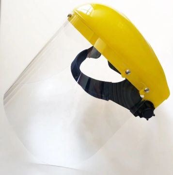 Protective plastic full face shield