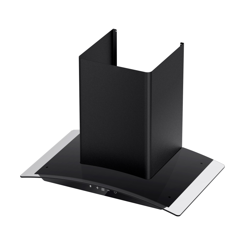 Cooker Hood Kitchen Appliance Factory Price with Copper Motor Black Chimney Wall Mounted Electrical Appliances Range Hood