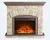ready-made good quality polystone electric fireplace mantel