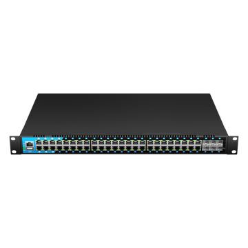 48-poort Gigabit + 6-10G SFP + Laag 3-schakelaar