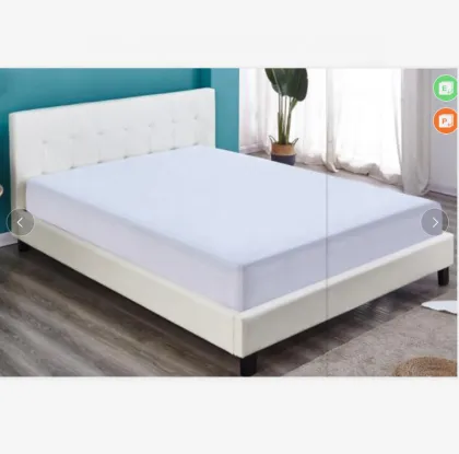 single double King-queen-size headboard wood leg wooden bed