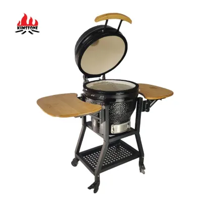 KIMSTONE Charcoal Barbecue Grill: Outdoor Griller Expert Ceramic BBQ Grill