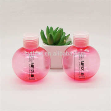 150ml ball sprayer lotion PET bottle with filp top cap