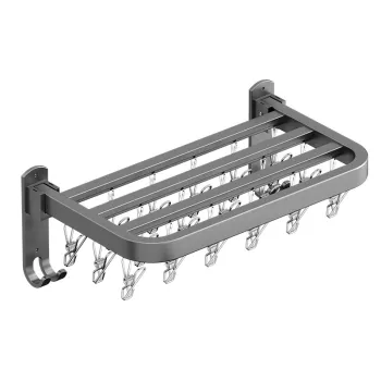 Wall-Mounted Retractable Drying Rack for Underwear, Socks & Clothes