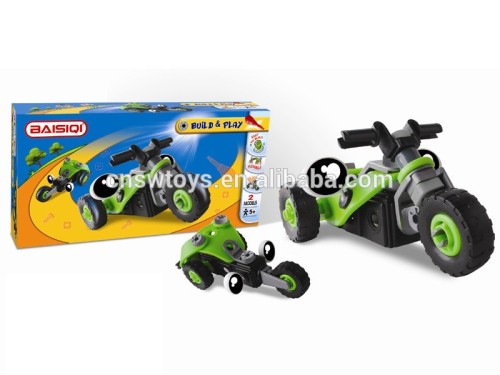 Self Assembly Plastic toy diy car for wholesale