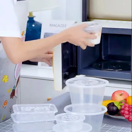 Disposable Fast Food Plastic Containers for Meal Packaging