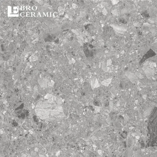 Big Grey Ton P4 P5 Terrazzo Flooring Tiles Designs - Porcelain Building Material