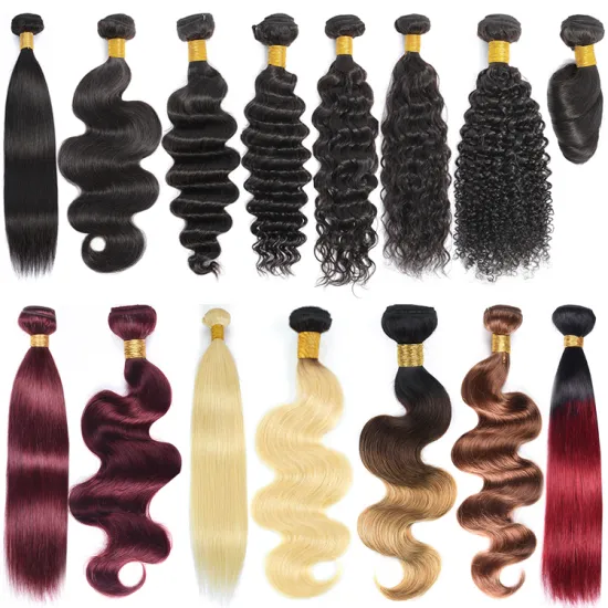 Raw Brazilian Virgin Cuticle Aligned Hair bundles 100% human hair
