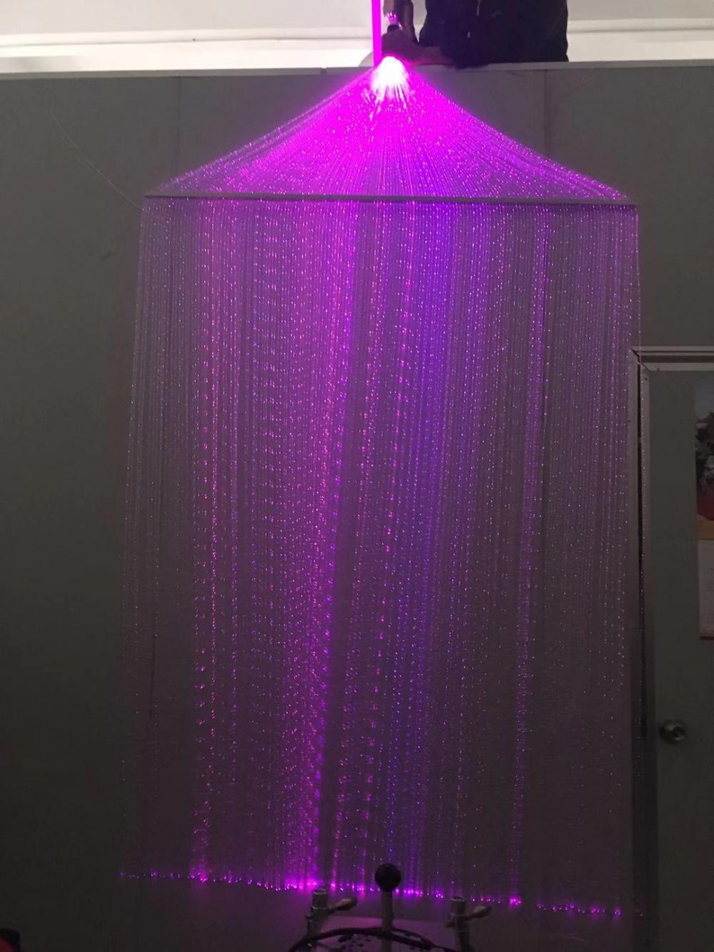 Led Window Curtain String Filtering Fiber Optic Curtain