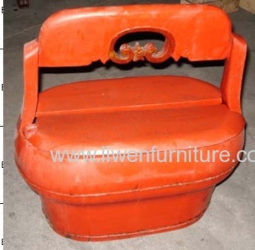 Chinese Antique Red Basket 