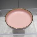 Stoneware Dinnerware Σετ με Gold Rim Pink