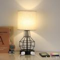 Modern Bedside Nightstand Lamps with 2 AC Ports