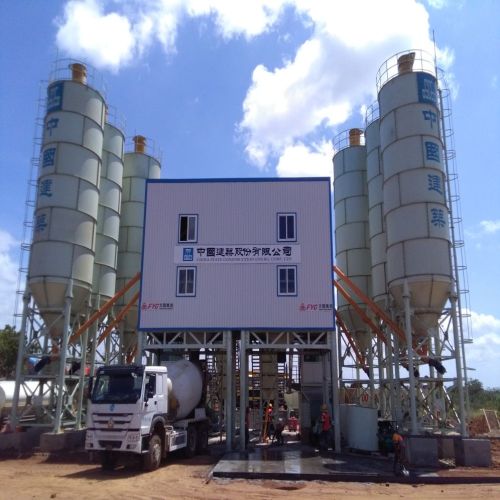 Hot Selling 60cbm/h Belt Loading Concrete Mixing Plant