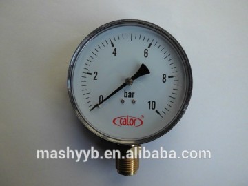 best quality plastic bar pressure gauge with BSP thread