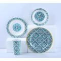 16 Piece Farmhouse Melamine Dinnerware Set