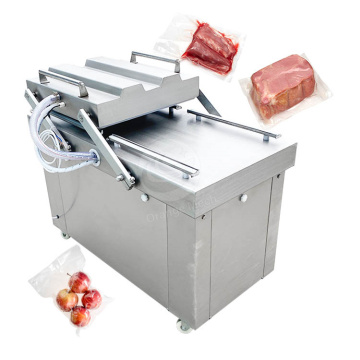 Macchina per imballaggio sottovuoto a doppia camera a doppia camera 220V per imballaggi di pane pita e salsiccia e pita