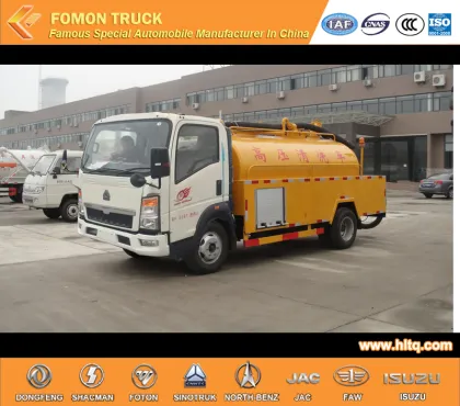 HOWO 4X2 5000L sewer dredging vehicle